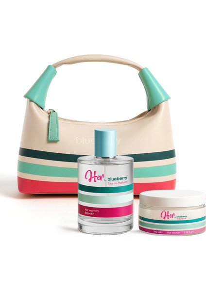 Her Glow Çantalı Kadın Parfüm & Scrub Seti STCC021801