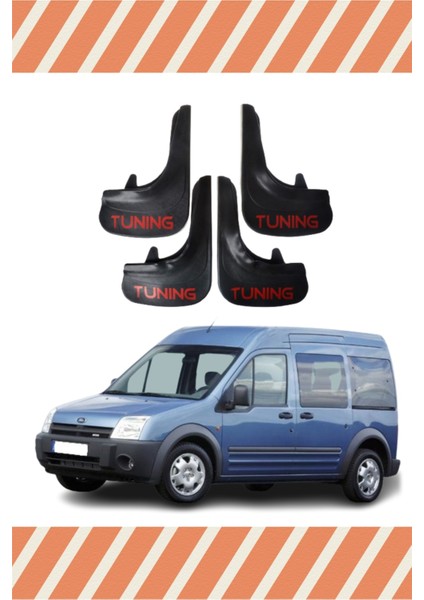 Ford Connect 2002-2013 Tunıng Yazılı 4'lü Tozluk Çamurluk Paçalık