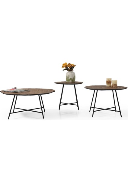 Prestij 3'lü Orta Sehpa Ceviz fiyatları