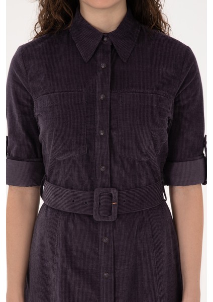 Kadın Mürdüm Elbise (Dokuma) 50308622-VR074 indirimleri