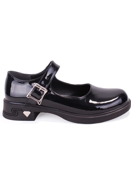 DZA07-1004V01 Siyah Rugan Günlük Loafer Kadın Ayakkabı fiyatları