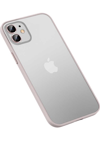 iPhone 12 Kılıf Spıa Retro Kapak-Rose Gold