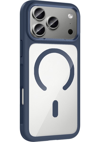 iPhone 17 Pro Max Kılıf M-Safe Şarj Özellikli Metal Kamera Çerçeveli Zore Tiko Kapak - Gri fırsatları