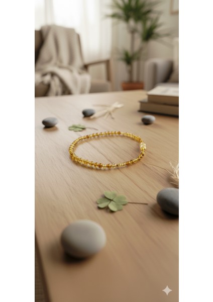 Kehribar Bebek Diş Kolyesi - Doğal Taş, Güvenli Tasarım, Diş Çıkarma Yardımcısı fırsatları