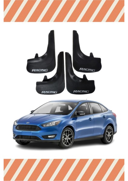 Ford Focus 3 Sd 2011-2015 Racing Yazılı 4'lü Tozluk Çamurluk Paçalık