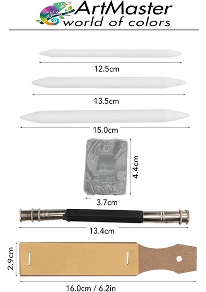 Eskiz Gölgelendirme Seti 7 Parça 1 Paket Kalem Uzatma Aparatı Karakalem Kalem Zımparası Pastel Dağıtıcı Resim Sanatı fiyatları