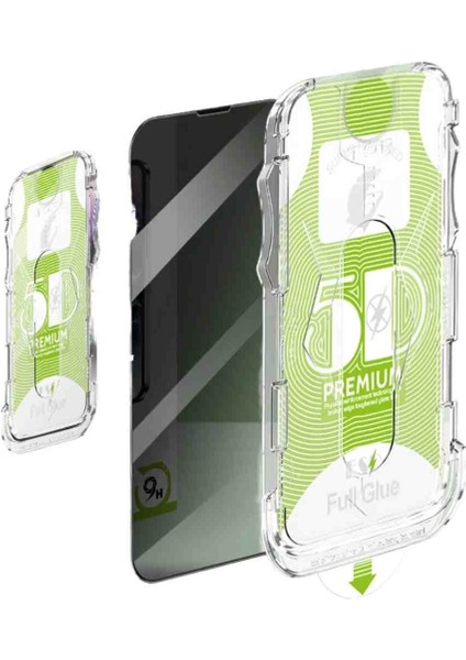 iphone 17 Pro Max Uyumlu Magic Box 5d Hayalet Ekran Koruyucu Kırılmaz Cam Set