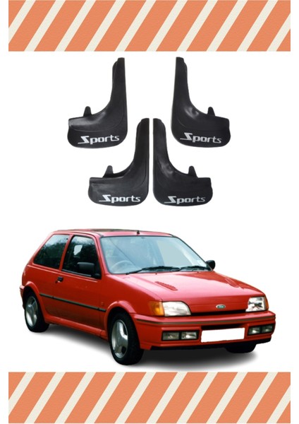Ford Fiesta 1990-2002 Sports Yazılı 4'lü Tozluk Çamurluk Paçalık