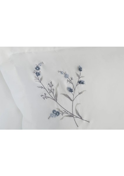 Çift Kişilik Dantela Sementa Antrasit Nakışlı Pamuk Saten Nevre. Takımı fiyatları