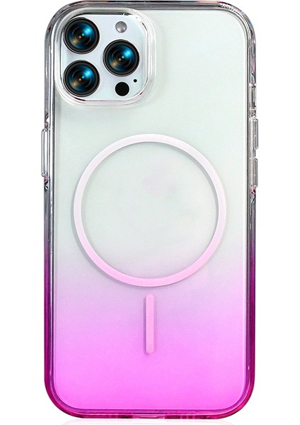 iPhone 14 Pro Max Kılıf M-Safe Şarj Özellikli Zore Septik Silikon Kapak - Mor modelleri