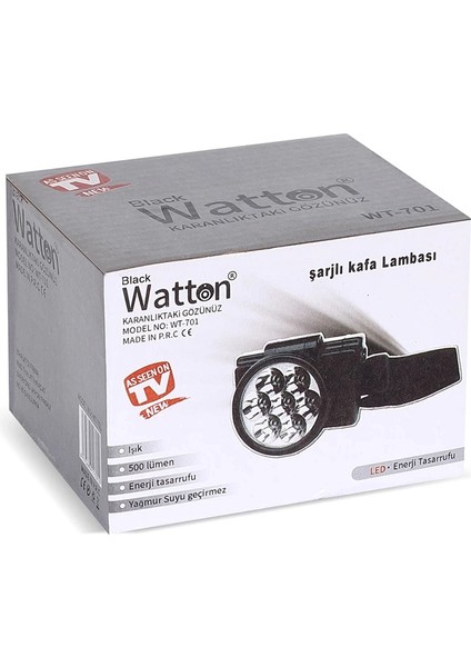 7 Ledli Şarjlı Baret Kafa Lambası WT-701 fırsatları