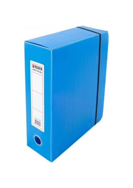 Üçgen Proje Kutusu Plastik Battal 13X22X31 Mavi