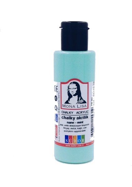 Monalisa Akrilik Boya Chalky 70 ml Nane SD170-08 (12 Adet)