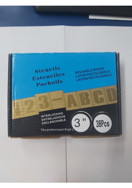 Harf Rakam Şablon Seti Prinç 75 mm 38 Parça fiyatları