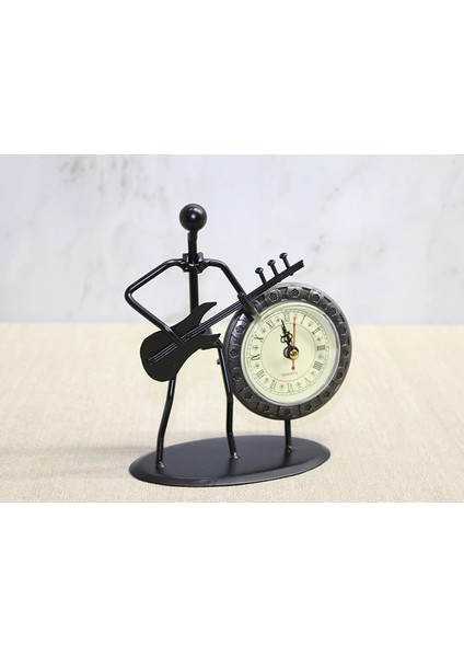 Metal Saatli Gitar Çalan Müzisyen ALK4334