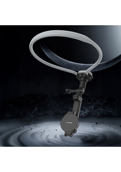 CR203 2in1 Eller Serbest Magnetik Boyun Askılı Telefon Tutucu Siyah modelleri