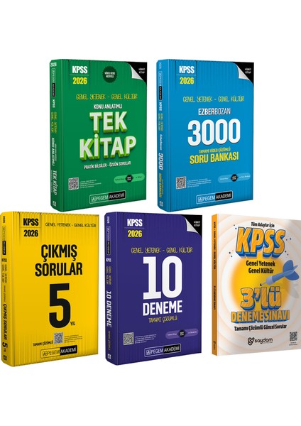 2026 Kpss Gygk Konu Anlatımı-Ezberbozan 3000 Çözümlü Soru Bankası-10 Deneme-Çıkmış Sorular Son 5 Yıl