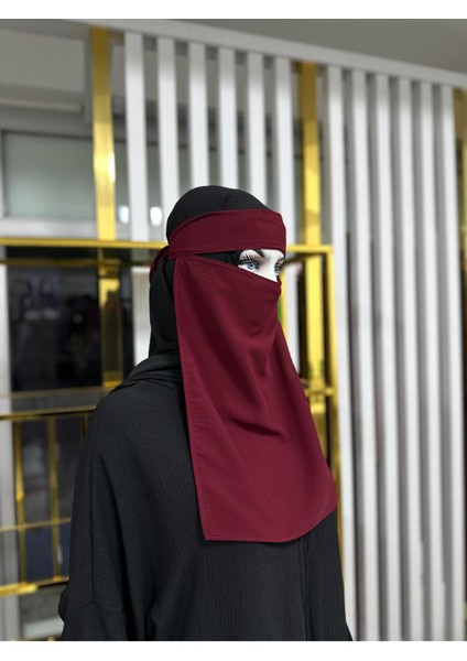 Tek Katlı Pece Medine Ipegi Bordo Renk