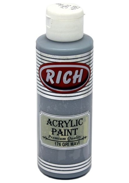 Rich Akrilik Boya Master 120 cc Gri Mavi 176