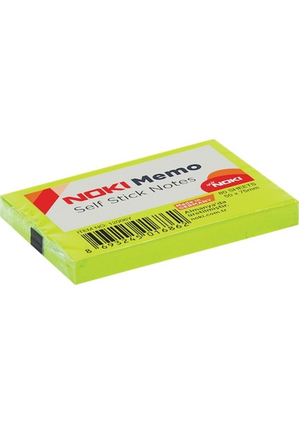 Noki Yapışkanlı Not Kağıt 51X75 Yeşil NO:12006Y--12 Li