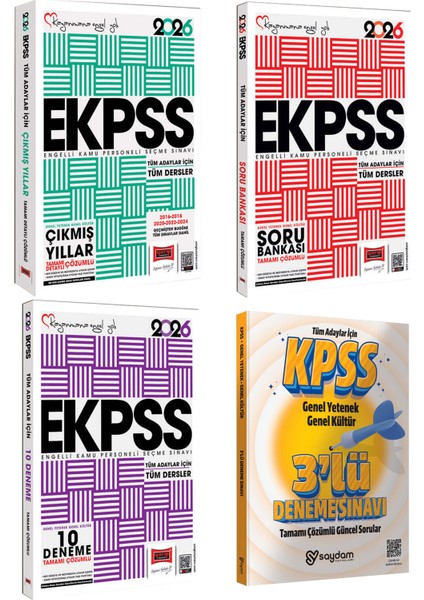 2026 E-Kpss Gygk Tüm Dersler Soru Bankası-10 Deneme-Tamamı Detaylı ÇÖZÜMLÜ(2016-2024)ÇIKMIŞ Sorular