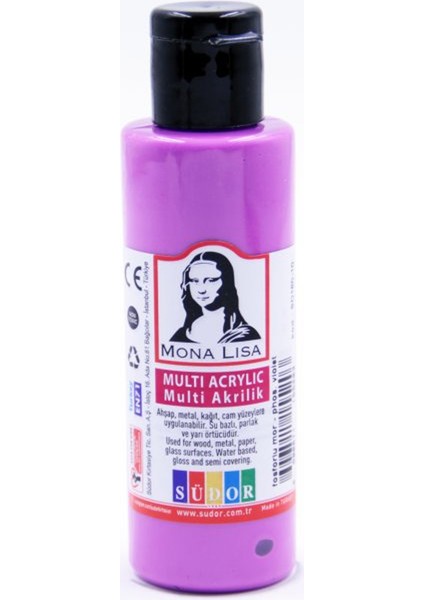 Monalisa Multi Akrilik 70 ml Fosforlu Mor(12 Li Paket)