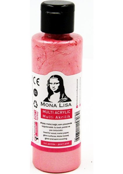 Monalisa Multi Akrilik 70 ml Inci Pembe (12 Li Paket)