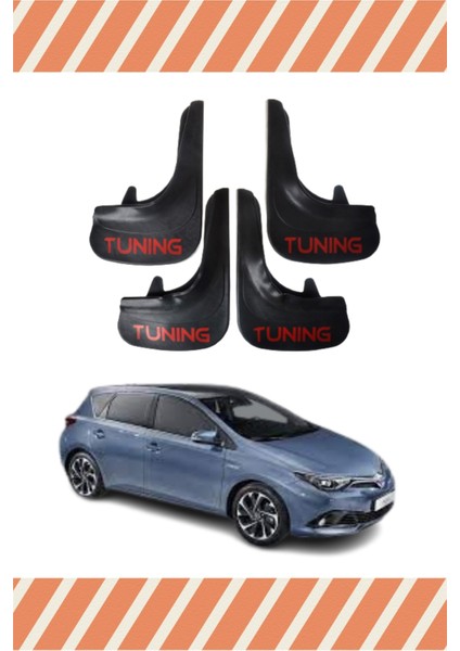 Toyota Auris Tunıng Yazılı 4'lü Tozluk Çamurluk Paçalık