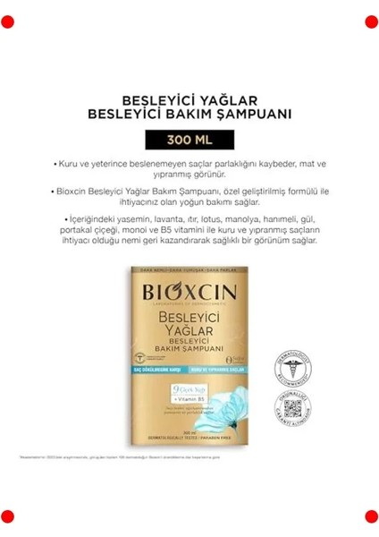 Kuru Yıpranmış Saçlar Için Besleyici Şampuan 300ML fırsatları
