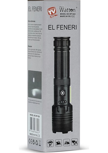 7 Mod Tx6 Powerbank El Feneri WT-624 modelleri