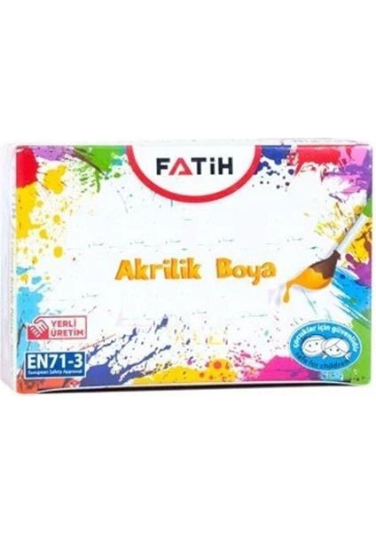 Fatih Akrilik Boya 100 ml Violet 6 Lı