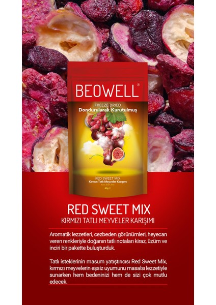 Red Sweet Mix – Freeze Dried Dondurularak Kurutulmuş Kırmızı Meyve Karışımı 40 gr indirimleri