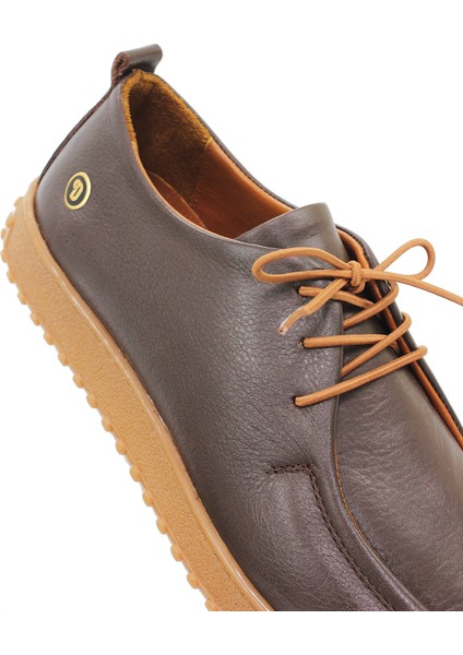 Kadın Hakiki Deri Ortopedik Lastik Bağcıklı Yumuşak Mevsinlik Günlük Ayakkabı BD25/MA2610