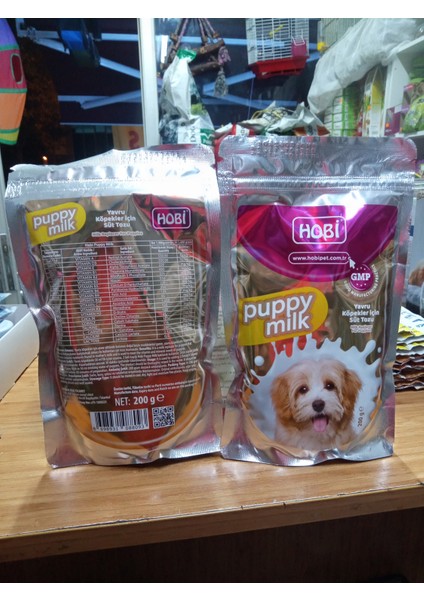 Yavru Köpekler Için Süt Tozu 200 Gram 2 Paket+Tuvalet Eğitim Spreyi 50 ml