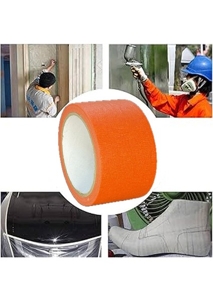 Renkli Maskeleme Kağıt Bant Boya Bandı 50MMX20MT Turuncu