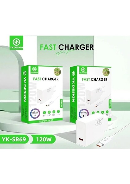 Yk Design 120WATT Turbo Hızlı Şarj Xiaomi , Samsung Uyumlu YK-SR63