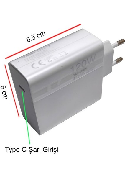 Yk Design 120WATT Turbo Hızlı Şarj Xiaomi , Samsung Uyumlu YK-SR63 modelleri