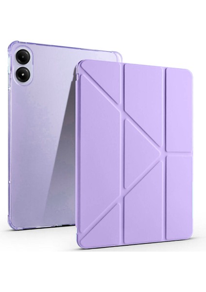 Xiaomi Poco Pad 12.1 / Redmi Pad Pro Uyumlu Kalem Bölmeli Standlı Kapaklı Uyku Modlu Akıllı Kılıf