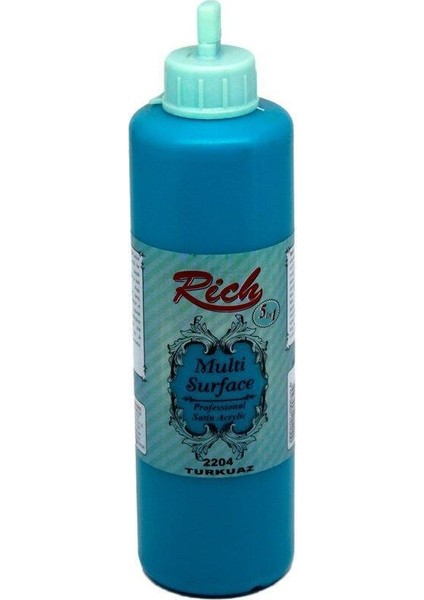 Rich Akrilik Boya Multi Surface 500 cc Turkuaz 500-2204 modelleri