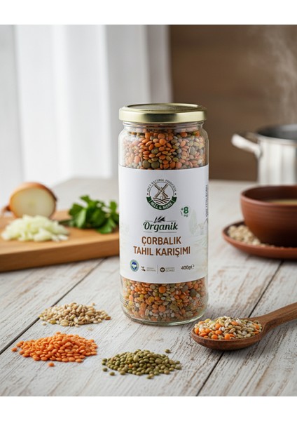 +8 Ay Organik Çorbalık Tahıl Karışımı 400 G