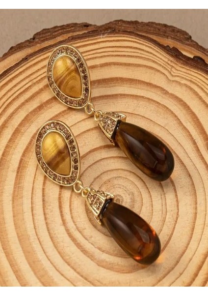 Kaplangözü Taşı Su Damlası Küpeler modelleri