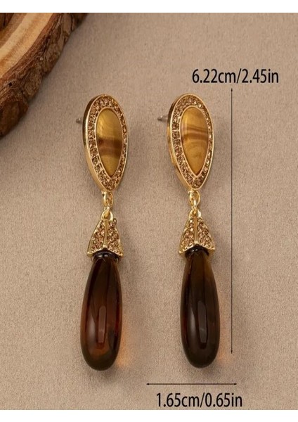 Kaplangözü Taşı Su Damlası Küpeler fırsatları