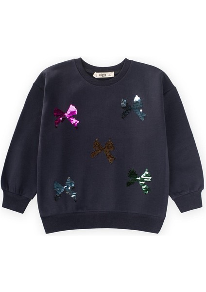 Pullu Sweatshirt 2-10 Yaş Antrasit