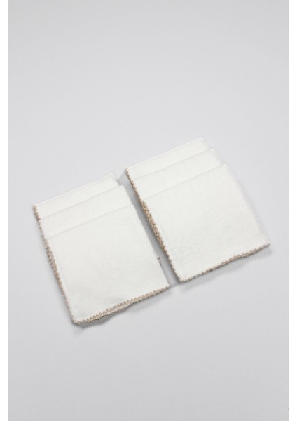 Bistyle Organik 28X28 6'lı Havlu Mendil 90105 Ekru modelleri
