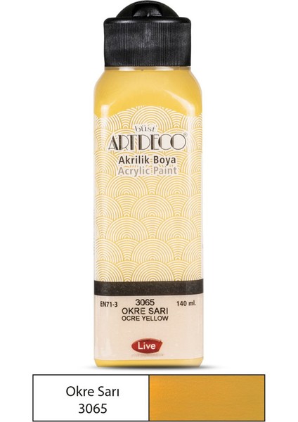 Artdeco Akrilik Boya 140 ml Okre Sarı 3065