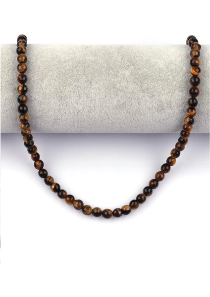 Kaplan Gözü Doğal Taş Dizi 6 mm Fasetli Yuvarlak Kesim fiyatları