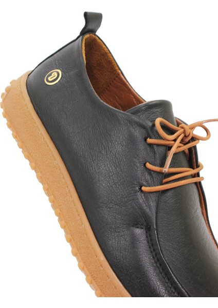 Kadın Hakiki Deri Ortopedik Lastik Bağcıklı Yumuşak Mevsinlik Günlük Ayakkabı BD25/MA2610