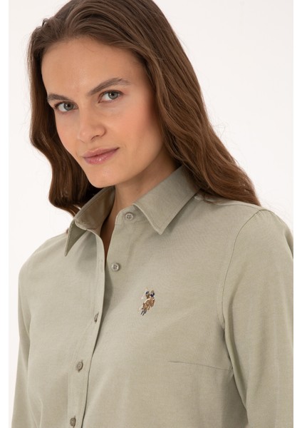 Kadın Açık Haki Gömlek Basic 50308043-VR183 fiyatları
