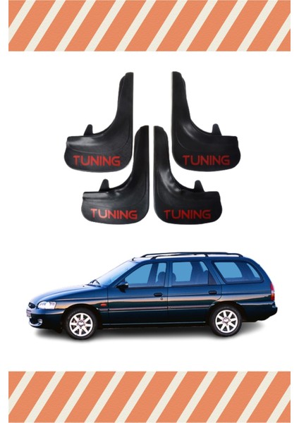 Ford Escort Stw Tüm Kasalar Tunıng Yazılı 4'lü Tozluk Çamurluk Paçalık