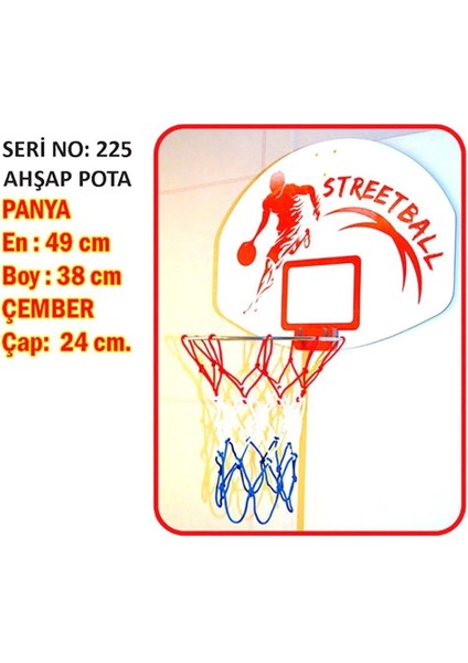 225 Akçiçek, Ahşap Basket Potası fiyatları